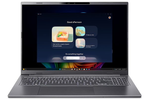 Acer Aspire 16 AI (A16-52M-515P) Core Ultra 5 226V/16GB/1TB SSD/16" WUXGA IPS 120 Hz/IR cam/Win11 Home/šedá (obrázek pro) Acer Aspire 16 AI (A16-52M-515P) Core Ultra 5 226V/16GB/1TB SSD/16" WUXGA IPS 120 Hz/IR cam/Win11 Home/šedá