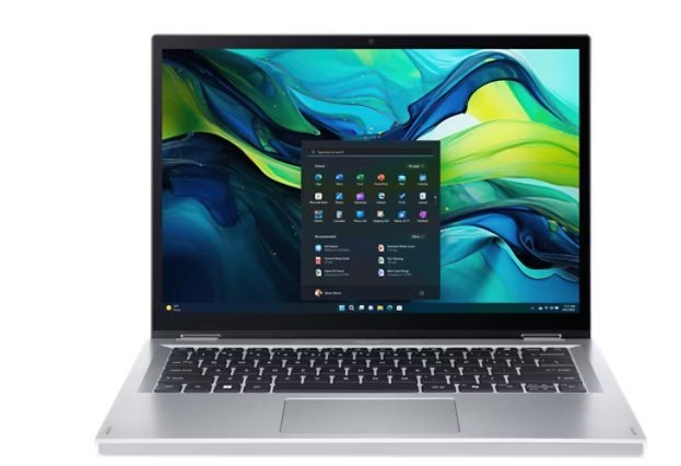 (obrázek pro) Acer Aspire Go Spin 14 (AGSP14-31PT-C7N7) Intel N150/8GB/128GB UFS/14" WUXGA IPS Touch/Win11 Home/stříbrná