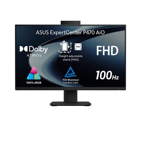 (obrázek pro) ASUS ExpertCenter P470 AiO - Core 7 240H/32GB/1TB SSD/27"/FHD/3y Onsite/Win 11 Pro/černá