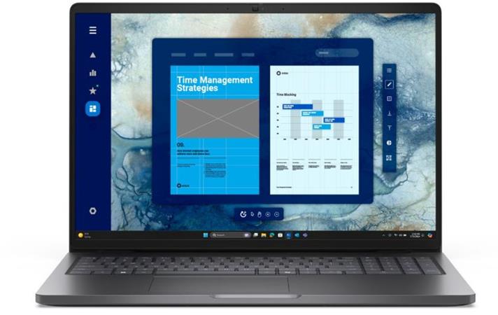 (obrázek pro) DELL Pro 16 PC16250 Core 7 255U/16GB/512GB SSD/16" IPS FHD+/IR Cam & Mic/W11P/3Y ProSpt/šedá