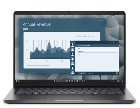 (obrázek pro) DELL Pro 14 PC14255 Ryzen 5 22/8GB/512GB SSD/14" IPS FHD+/IR Cam & Mic/W11P/3Y ProSpt/šedá