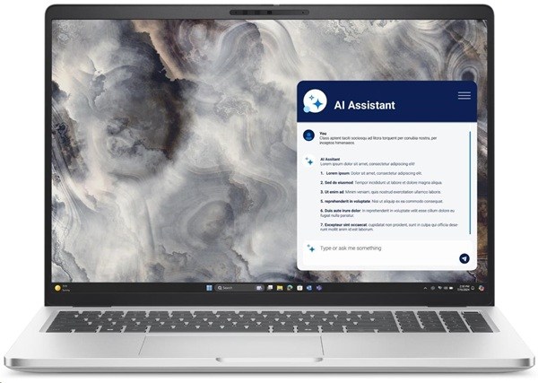 (obrázek pro) DELL Pro 16 Plus PB16250 Copilot+ U7-266V/16GB/512GB SSD/16" IPS FHD+/IR Cam & Mic/W11P/3Y ProSpt/stříbrná