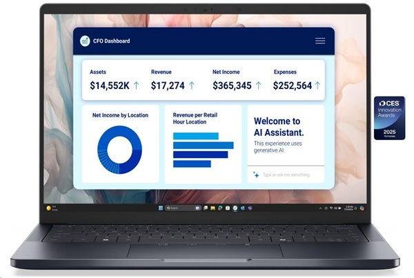(obrázek pro) DELL Pro 14 Premium PA14250 Copilot+/U5-238V/32GB/512GB SSD/14" FHD+/IR cam/FPR/W11P/3Y ProSpt/šedá