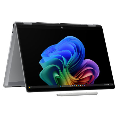 (obrázek pro) HP OmniBook X Flip AI PC 14-fm0003nc/Ultra 7-258V/32GB LP/1TB SSD/Intel Arc 140V/14" 3K OLED 120Hz/2y/celokov/W11H/Glaci