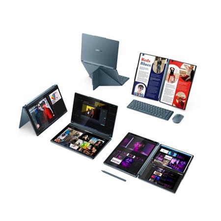 (obrázek pro) Lenovo YOGA BOOK 9 Ultra 7 255H/AI/32GB/1TB SSD/2x 14"/2,8K/OLED/Touch/120Hz/až750nitů/Pero/3r OnSite/WIN11 PRO/3xbundle